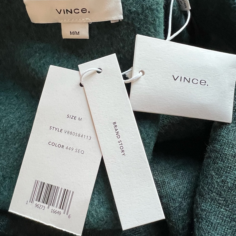 Vince Forest Green Wool Coat - Picture 4 of 5
